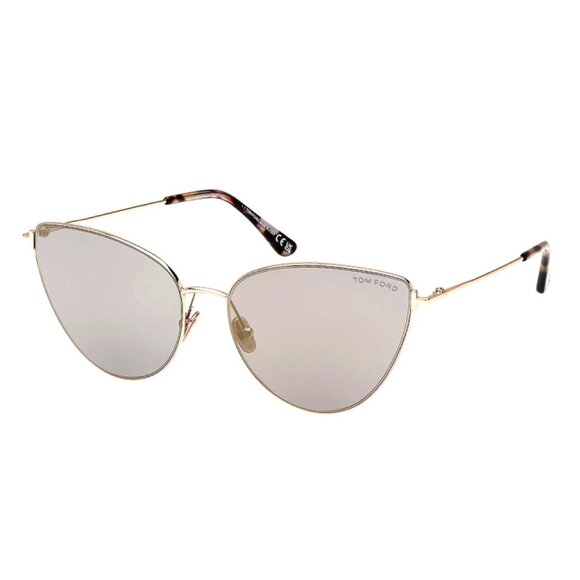 NEW TOM FORD SUNGLASSES GOLD WOMEN CAT EYE EYEWEAR - Picture 1 of 3